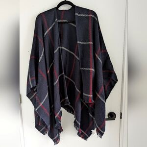 Uniqlo Plaid Scarf Poncho